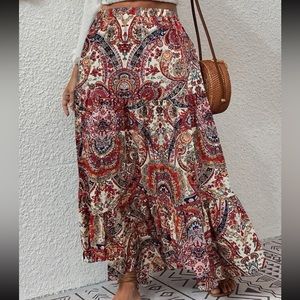 Paisley Maxi Skirt